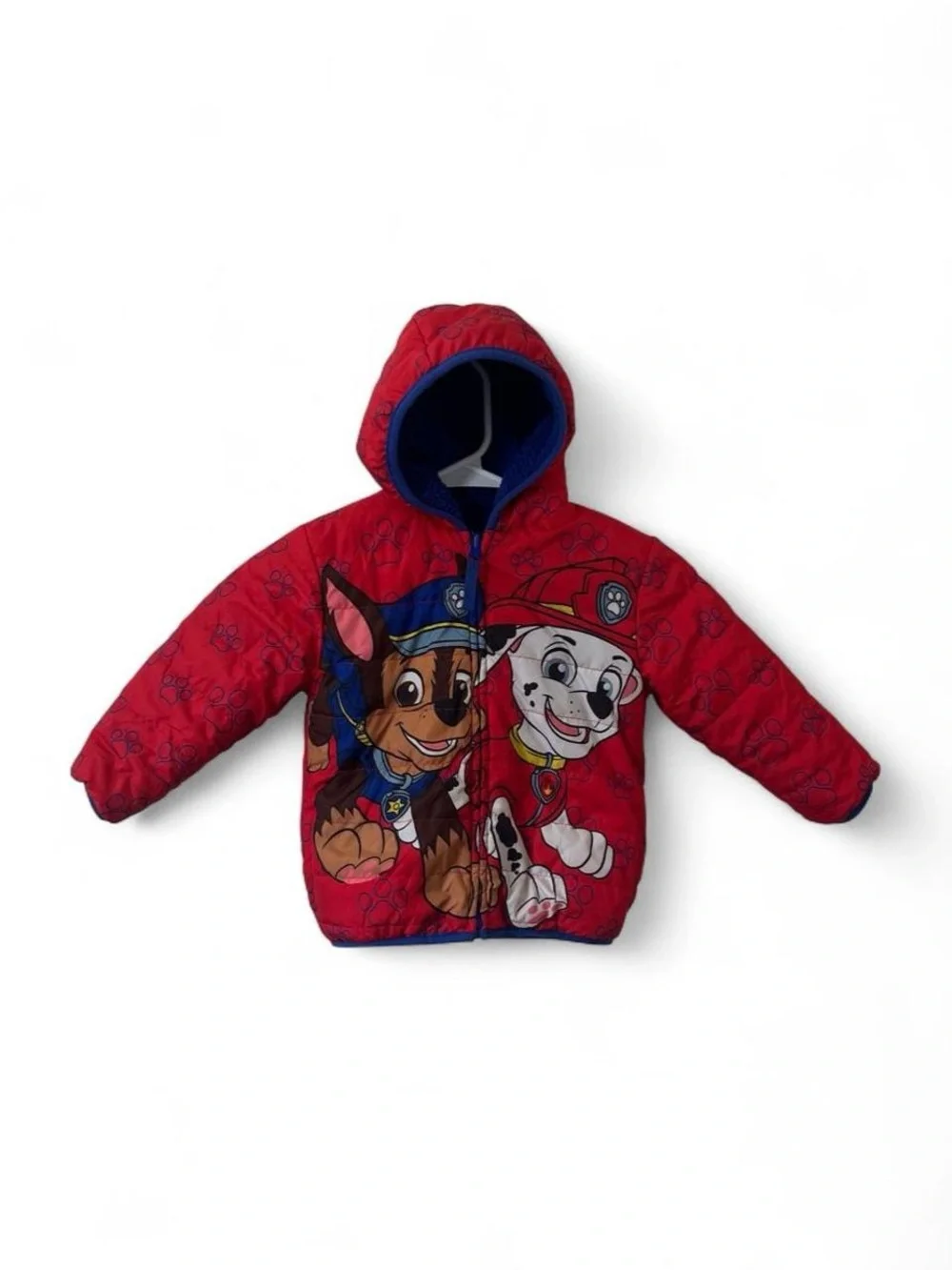 Toddler Boy 2T Paw Patrol Quilted Puffer Winter Jacket Toddler Coat Hood Zip Up